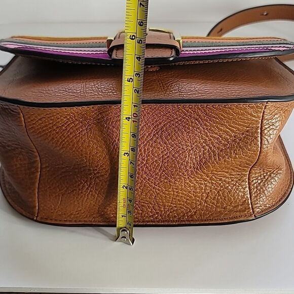 Fosil Rare Multicolor Patchwork Wiley Saddle Bag - Picture 12 of 16